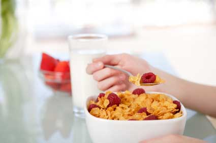Cereal and healthy breakfast